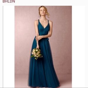 BHLDN Zaria Dress, Sapphire. Worn once!